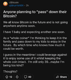 dying with bitcoin inheritance