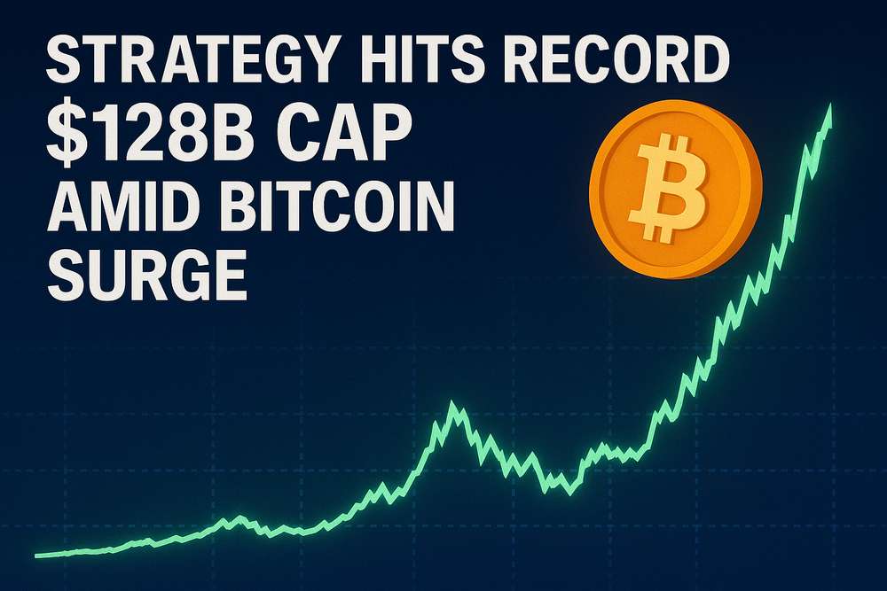 Strategy Hits Record $128B Cap Amid Bitcoin Surge Strategy Hits Record $128B Cap Amid Bitcoin Surge